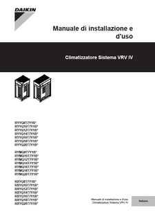 RYYQ-T,RYMQ-T,RXYQ-T,RYYQ-T8_4PIT370473-1D_2016_11_Installation and operation manual_Italian download